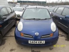 Nissan Micra E - SA04 KWJ Date of registration: 01.03.2004 998cc, petrol, manual, blue Odometer