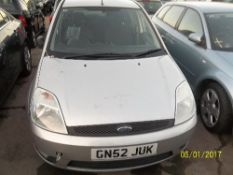 Ford Fiesta Zetec TDCI - GN52 JUK Date of registration: 01.09.2002 1399cc, diesel, manual, silver