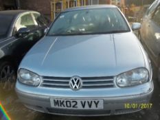 Volkswagen Golf GT TDI - MK02 VVY Date of registration: 01.03.2002 1896cc, diesel, silver Odometer