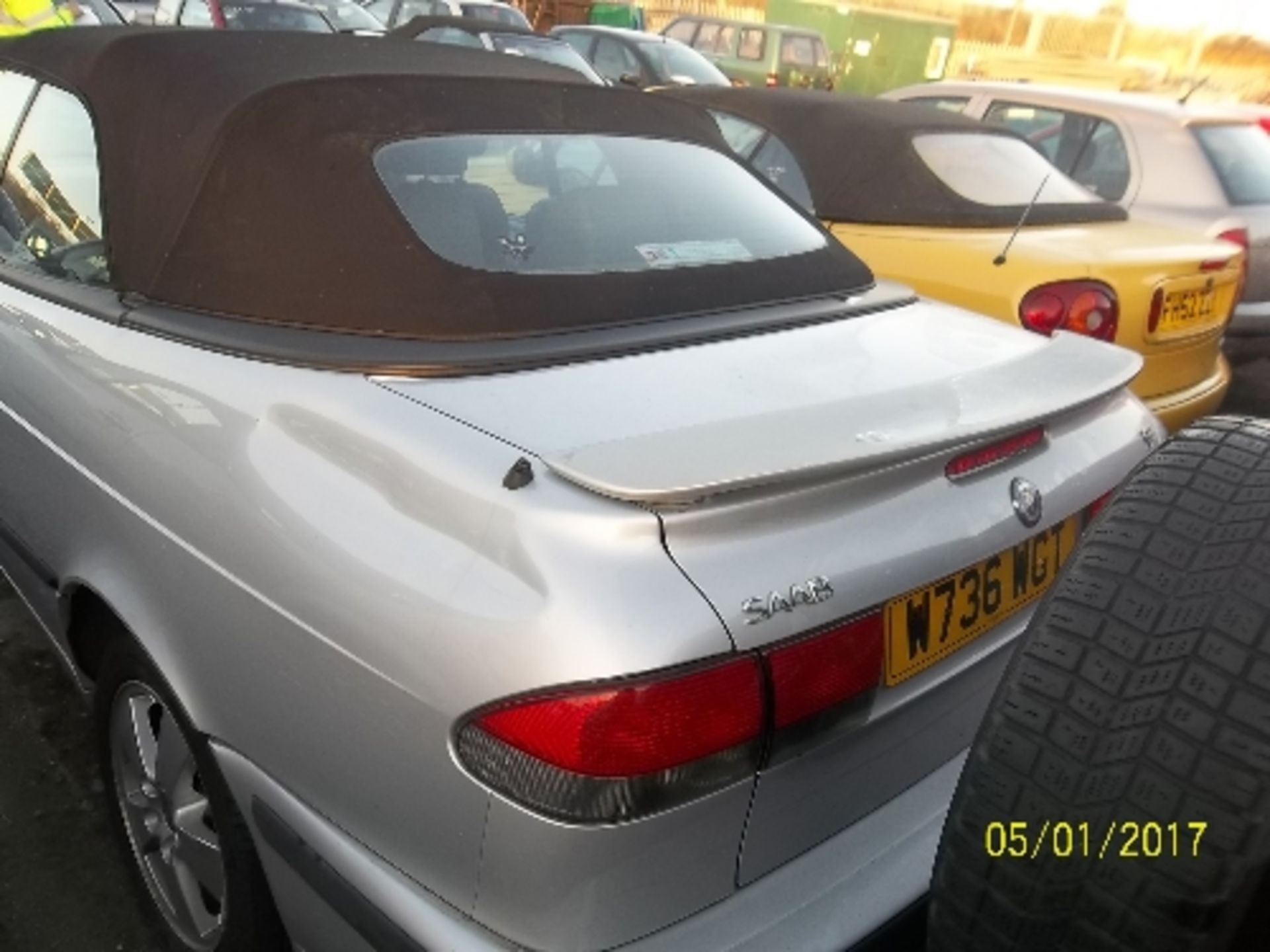 Saab 9-3 SE Turbo convertible - W736 WGT Date of registration: 27.06.2000 1985cc, petrol, 4 speed - Image 3 of 4