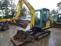 Yanmar SV26 mini digger (2015) RDD 685 hrs 5261 SN - YCEOSV26EECB09473 c/w quickhitch & 4 buckets