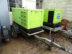 Pramac/Deutz GSL42 42kva road tow generator (2008) 3428 hrs 4088 RMP