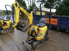 Yanmar SV08 1A(S) micro digger (2015) RDD 378 hrs 5264 SN - YMRSV08YAEAJ19096 c/w expanding tracks