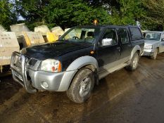 Nissan Navarra 2.5Di 4x4 crewcab pickup (2004) Registration No: WA54 EXH c/w Carryboy hard top