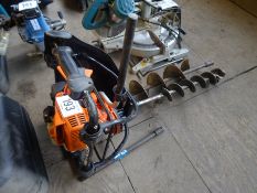 Stihl BT130 petrol post hole borer c/w auger