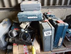 Quantity of assorted power tools for spares/repair