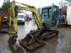 Yanmar B25V mini digger (2004) RDD 5392 hrs 3836 c/w quickhitch & 4 buckets