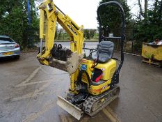 Yanmar SV08-1A(S) mini digger (2015) RDD 397 hrs 5263 c/w expanding tracks and 3 buckets SN -