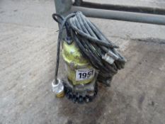 2in sub/puddle pump 110v for spares/repair