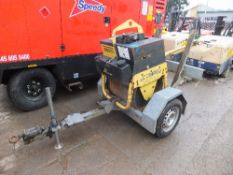 Bomag BW70 E-2 single drum roller and trailer