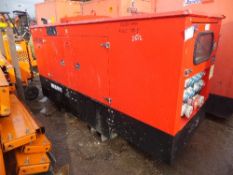 Genset MG70SS-P generator, 34652 hrs, Runs, no power This lot is sold on instruction of Speedy