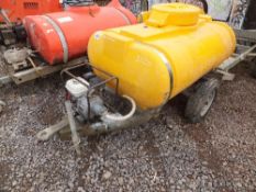 Western 250 gallon water bowser c/w 2in Hond water pump - runs & pumps