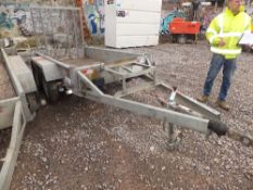 Indespension 2700kg twin axle plant trailer This lot is sold on instruction of Speedy