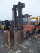 Lindi 7 tonne forklift with paper clamp and forks RDL