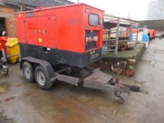 Genset MG35SS-P generator on Western fast tow chassis 2739 hrs RMP This lot is sold on instruction
