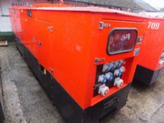 Genset MG30SSP generator  1538 hrs RMP This lot is sold on instruction of Speedy