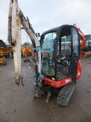 JCB 801.8 mini digger (2011)  Non runner - no blade - no key - no buckets This lot is sold on