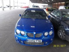 MG 4 door saloon - GU02 FHE Date of registration: 22.03.2002 2497cc, petrol, manual, blue Odometer