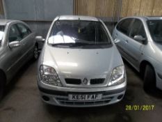 Renault Megane Scenic Expression - KE51 FAF Date of Registration: 12.10.2001 1598cc, petrol, silver,