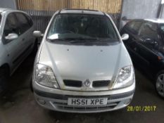 Renault Megane Scenic- HS51 XPE Date of Registration: 29.01.2002 1390cc, petrol, silver, manual