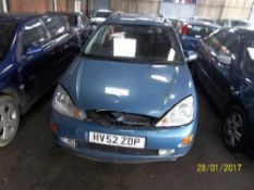 Ford Focus Zetec - HV52 ZDP Date of registration: 01.02.2003 1753cc, blue, diesel, manual Odometer