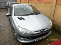 Peugeot 206 - CN03 CZR Date of registration: 19.03.2003 1587cc, petrol, grey Odometer reading at