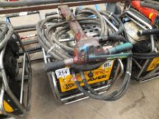 JCB hydraulic beaver pack, hose & gun