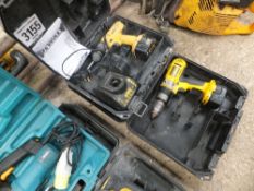 2 Dewalt cordless drills