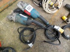 2 Makita angle grinders