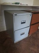 2 drawer metal filing cabinet
