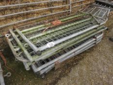 10 no galvanised mesh covered gates 1800 x 1000 approx