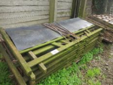 11 wooden stock board sheeted hurdles 2200x1100 approx