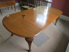 Mahogany wind-out dining table