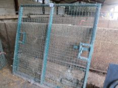 Pair of mesh covered gates