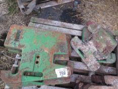 6 John Deere front end tractor weights