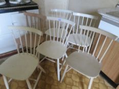 7 white kitchen chairs