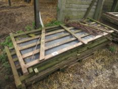 8 wooden stock board sheeted hurdles 2200x1100 approx