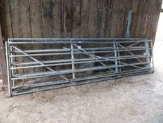 3 no 15ft heavy weight galvanised stock gates
