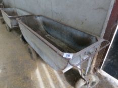 Galvanised feed barrow