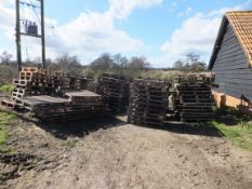 Large quantity of wooden pallets