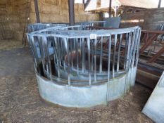 3 no 7ft cattle round feeders