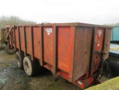 Triffit tandem axle 10 tonne hydraulic tipping trailer