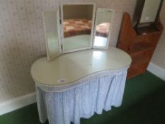 Kidney shaped dressing table
