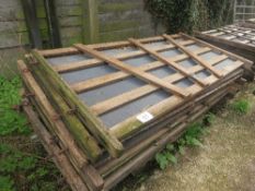 10 wooden stock board sheeted hurdles 2200x1100 approx