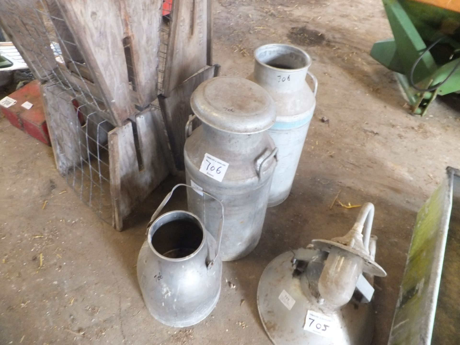 2 milk churns