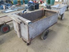 Wooden feed barrow