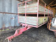 Single axle 2 deck sheep trailer