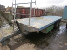 Warwick tandem axle 13 tonne flat trailer (2009) SN - 1090310