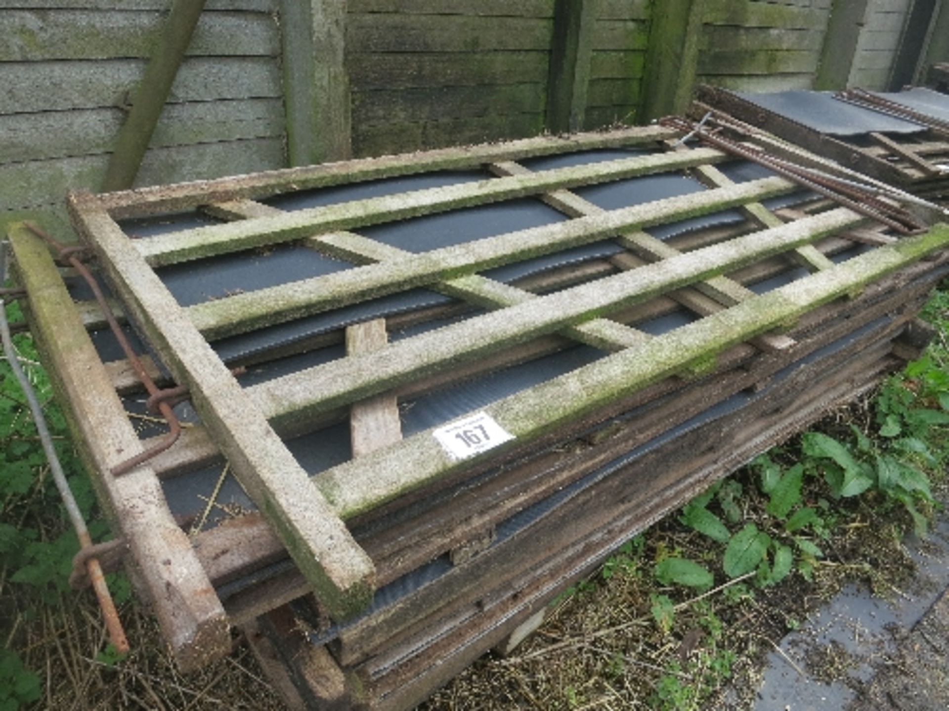 10wooden stock board sheeted hurdles 2200x1100 approx