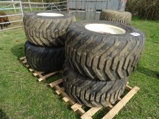 Flotation tyres to suit tractor